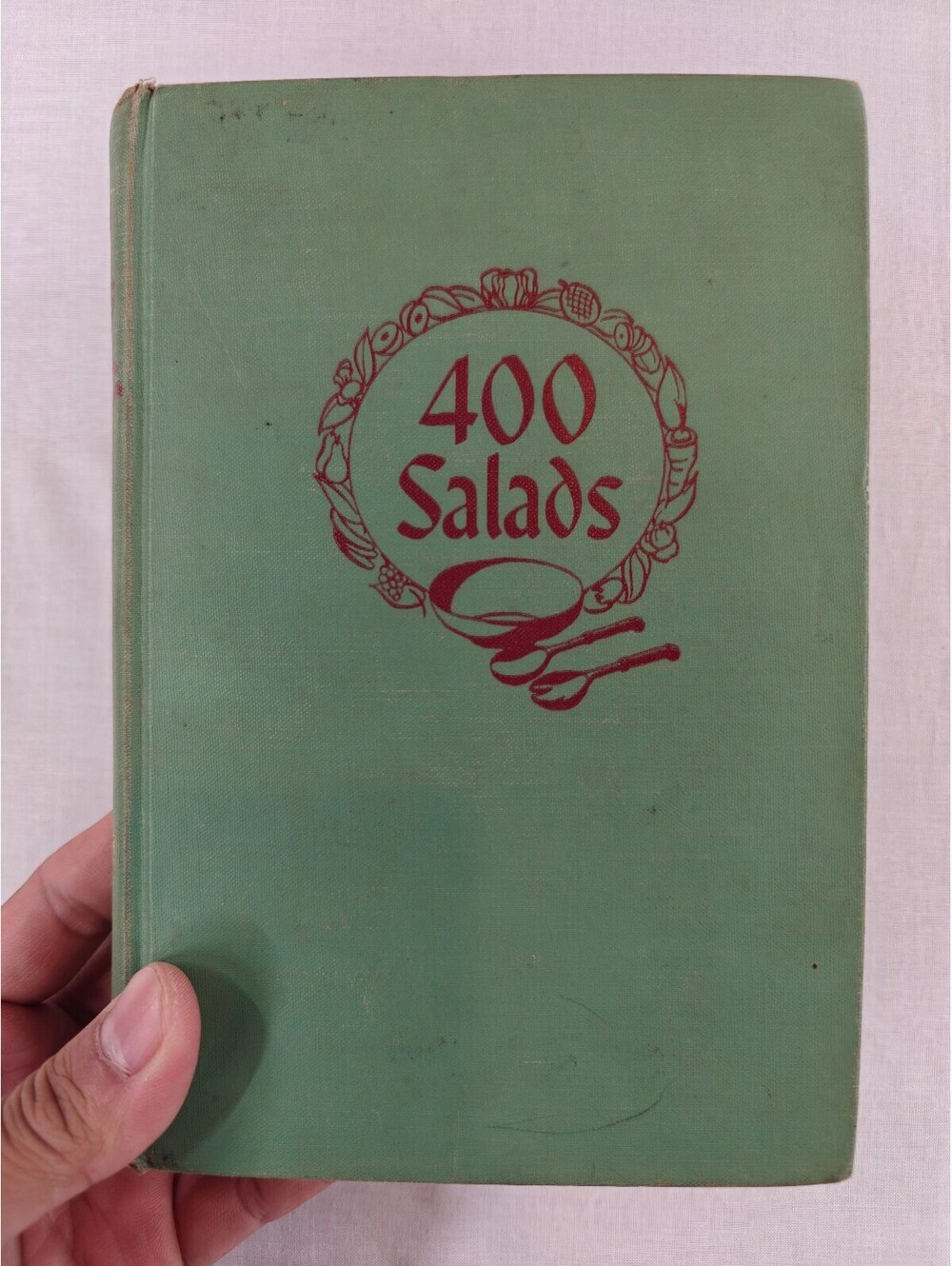 1944 400 Salads Cowles Harris First Edition Vintage WWII Era Cookbook Hardcover